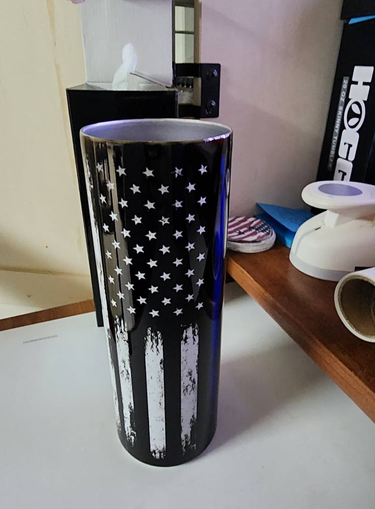 Thin Blue Line 20 oz tumbler