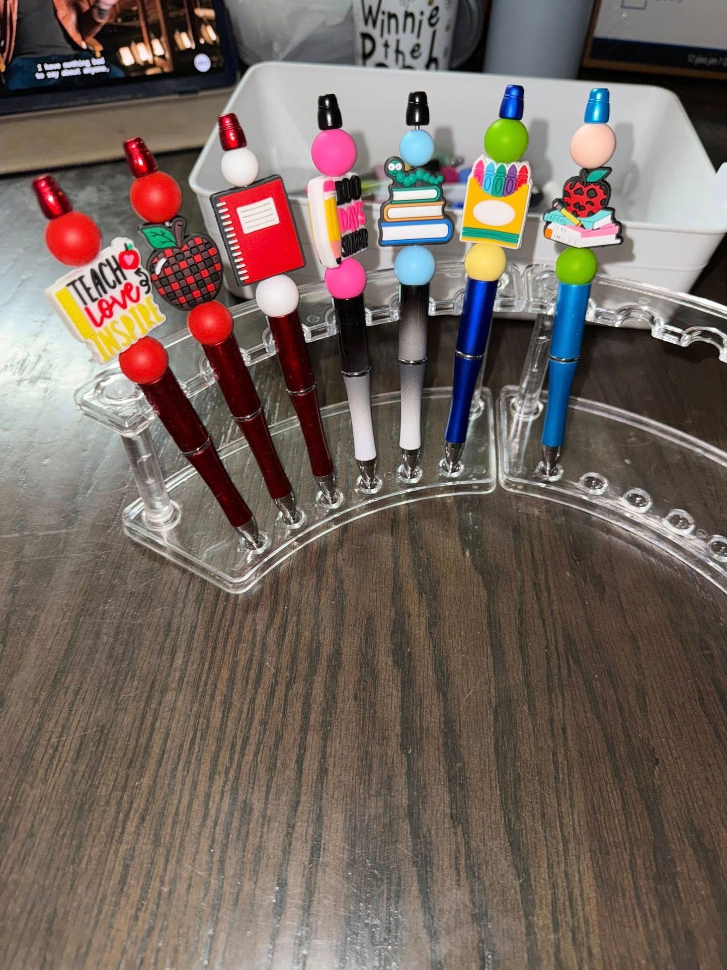 Beaded pens