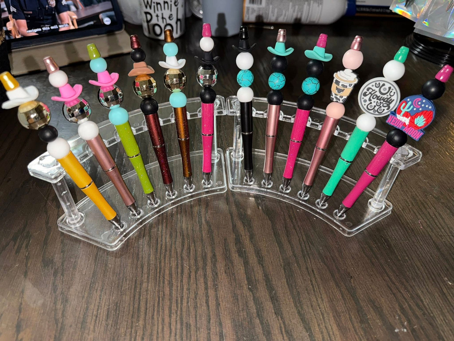 Beaded pens