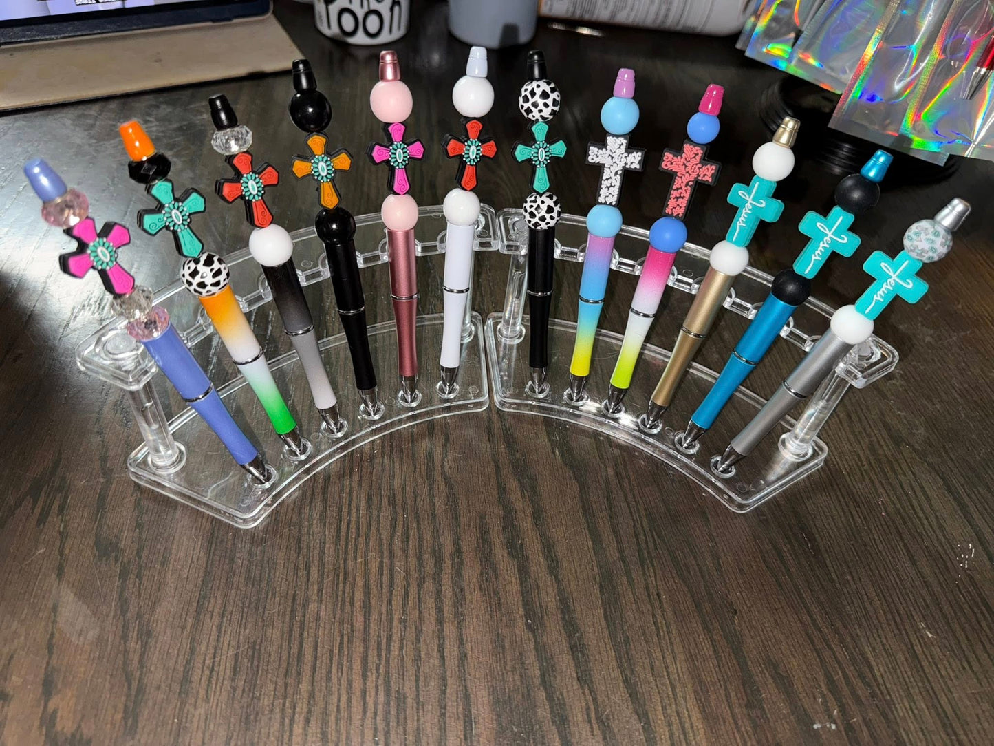 Beaded pens