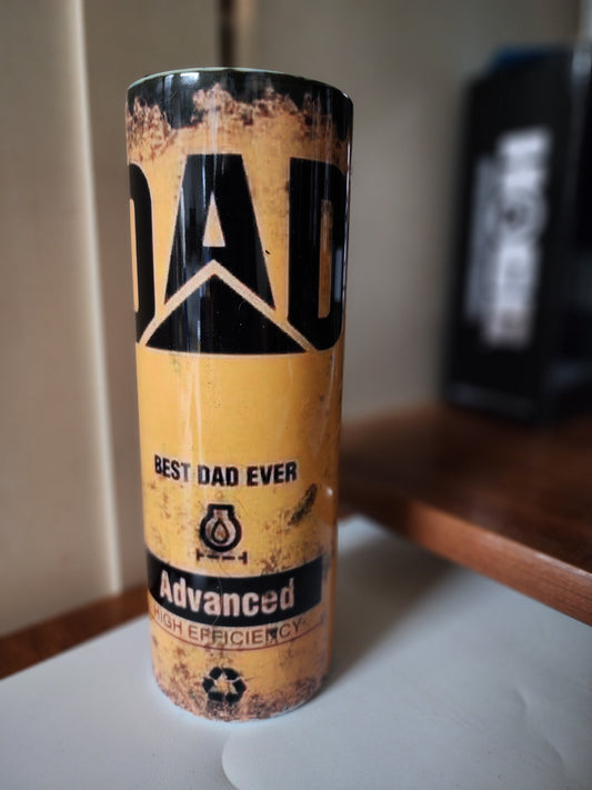 20 oz Dad CAT filter tumbler