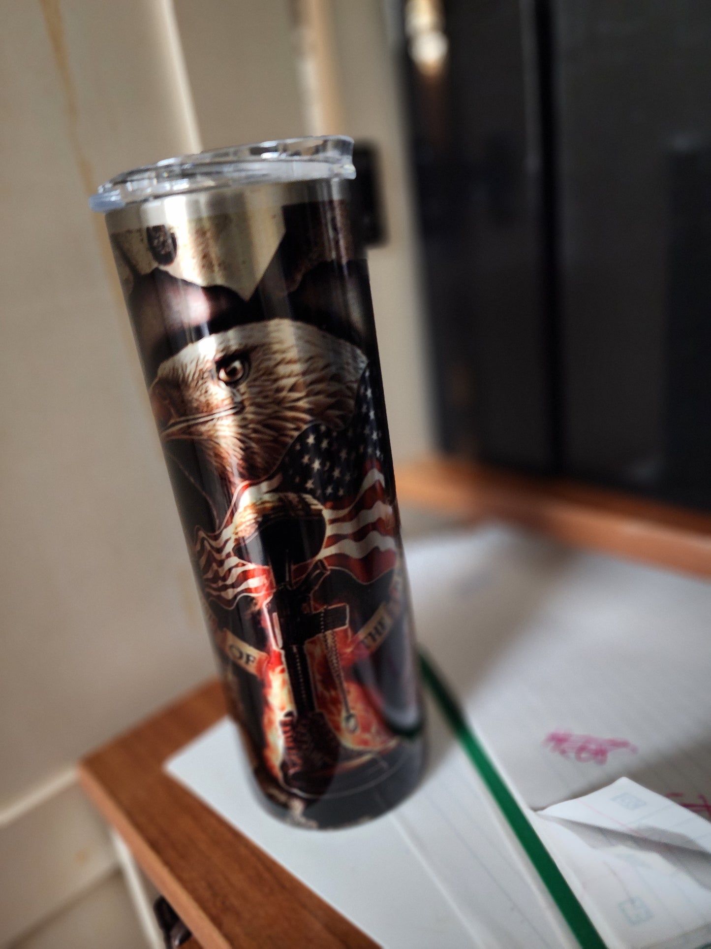 Stainless Steel 20 oz Army Veteran tumbler