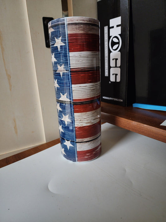 20 oz Dad with flag