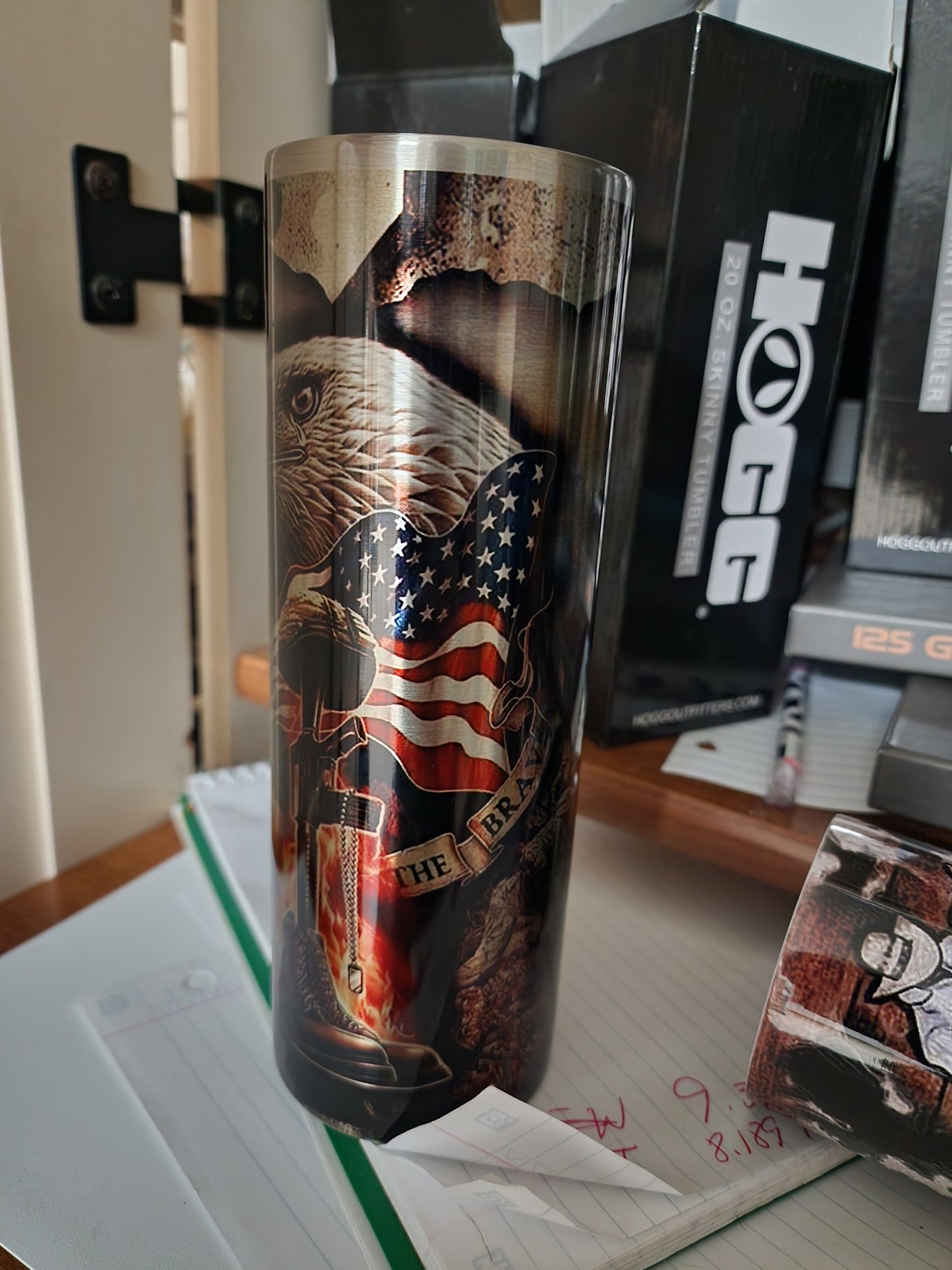 Stainless Steel 20 oz Army Veteran tumbler