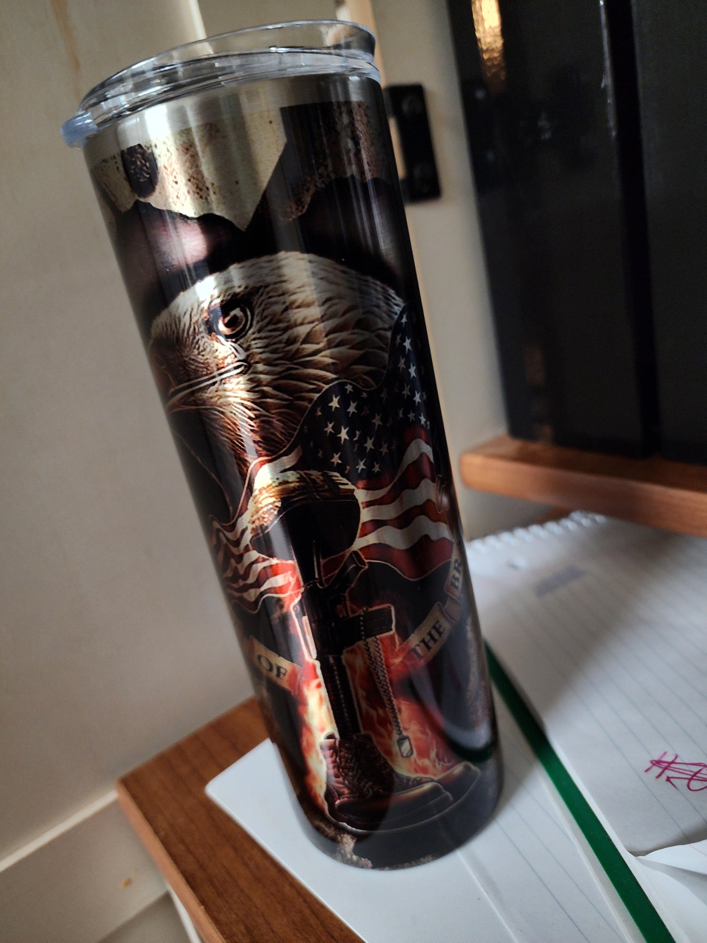 Stainless Steel 20 oz Army Veteran tumbler