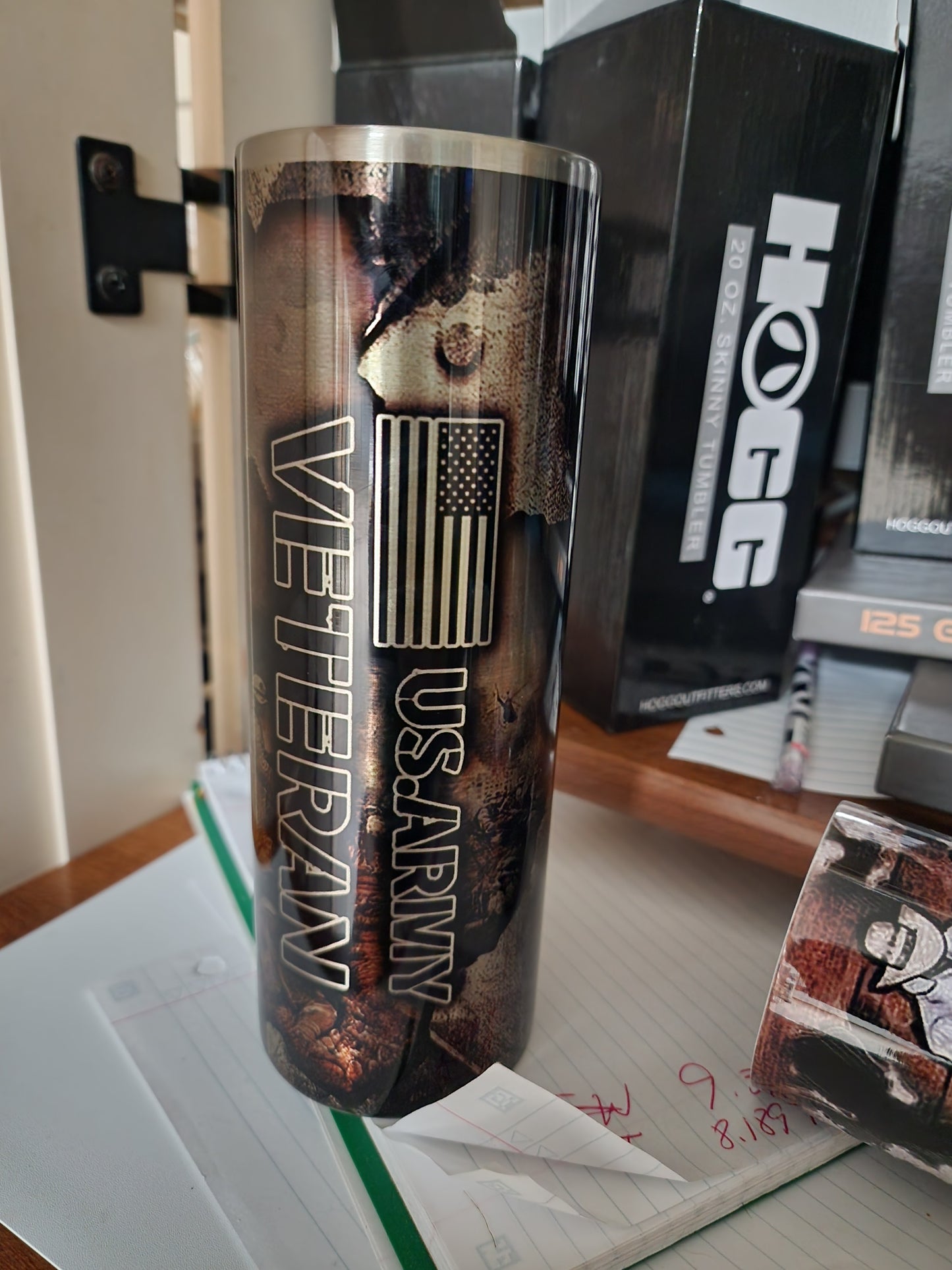 Stainless Steel 20 oz Army Veteran tumbler