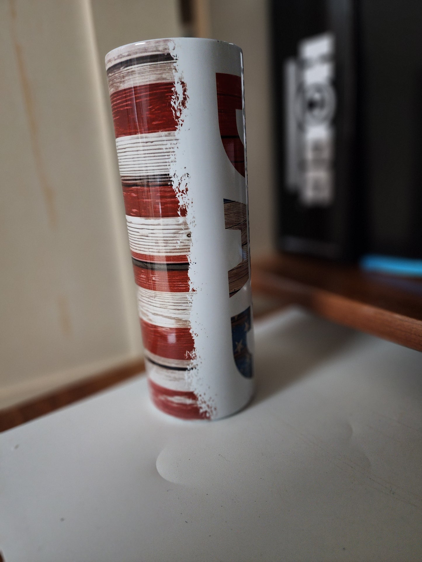 20 oz Dad with flag